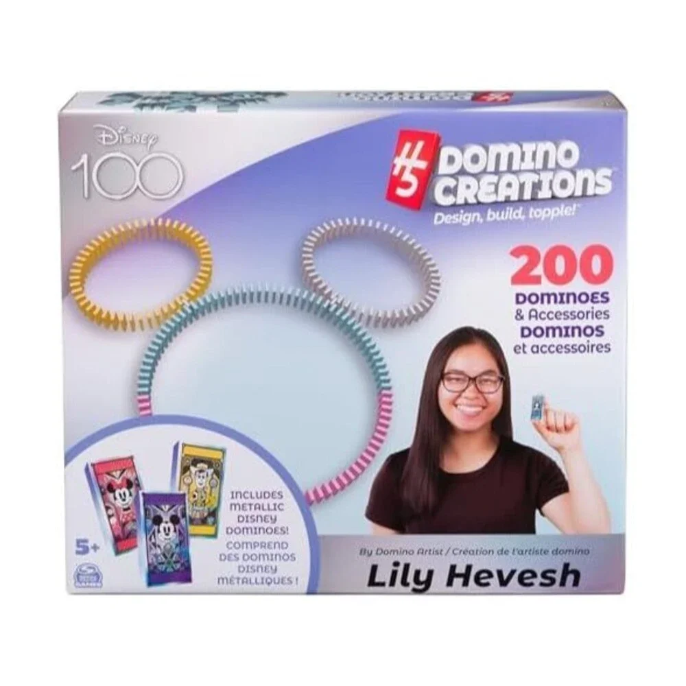 Spin Master Disney 100th Anniversary H5 Domino Creations 200pc Set - Lily Hevesh